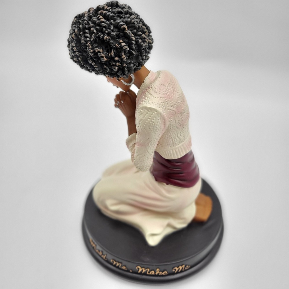African American Expressions Mold Me Make Me J.A.Y. Praying Woman Figurine 2012 - Picture 7 of 10